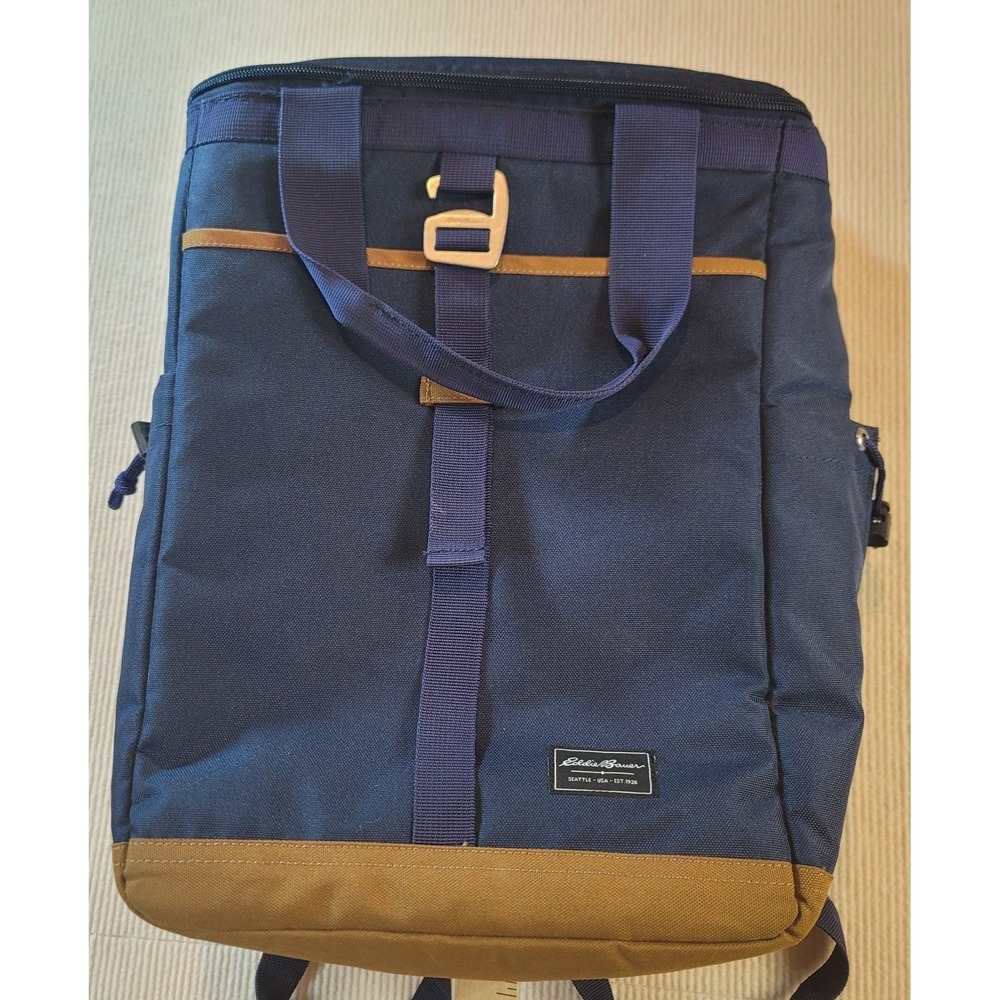 Eddie Bauer Bygone Backpack Cooler insulated zipper top wine holder